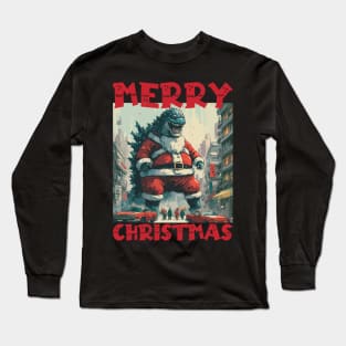 Christmas Godzilla - 2 Long Sleeve T-Shirt